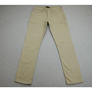 Lucky Brand Pants Mens 30 x 32 Beige Cotton Blend Stretch Chino Flat Front